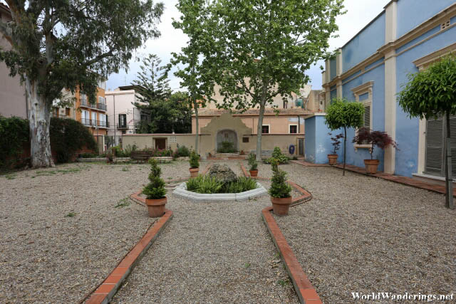Small Garden at the Roof of Casa Canals in Tarragona