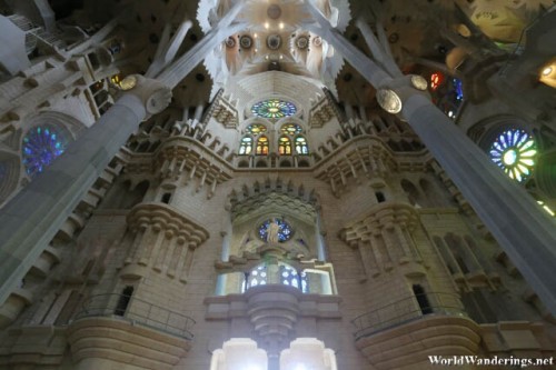 Beautiful Interiors of the Sagrada Familia in Barcelona