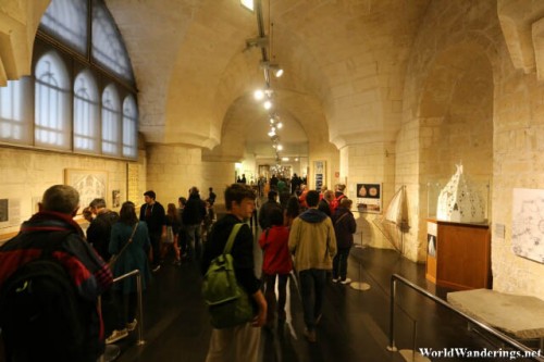 Visitors in the Sagrada Familia Basilica Museum