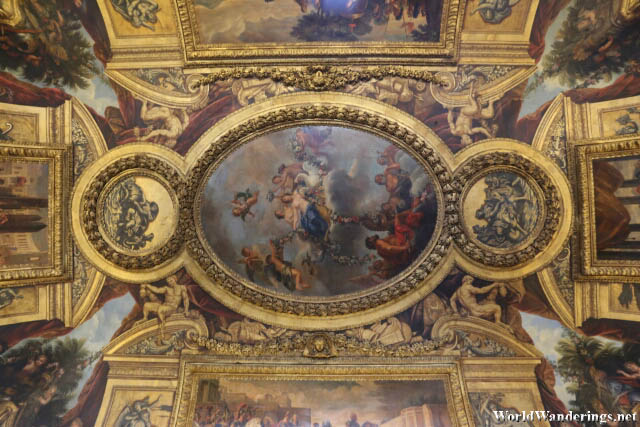 Not a Painting, but Part of the Ceiling at the Palace of Versailles