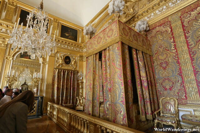 Royal Bedroom of Louis XIV at the Palace of Versailles