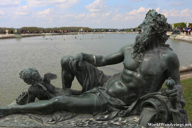 One of the Sculptures in the Garden at the Palace of Versailles