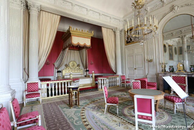 Beautiful Bedroom at the Grand Trianon at the Palace of Versailles