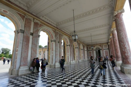 Columns at the Grand Trianon at the Palace of Versailles