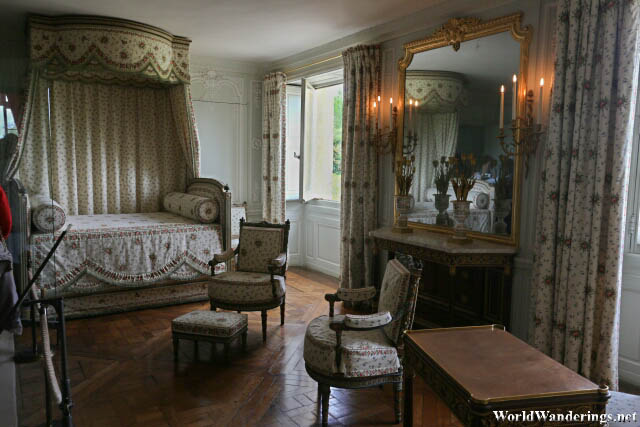 Bedroom of the Queen Marie Antoinette at the Petit Trianon