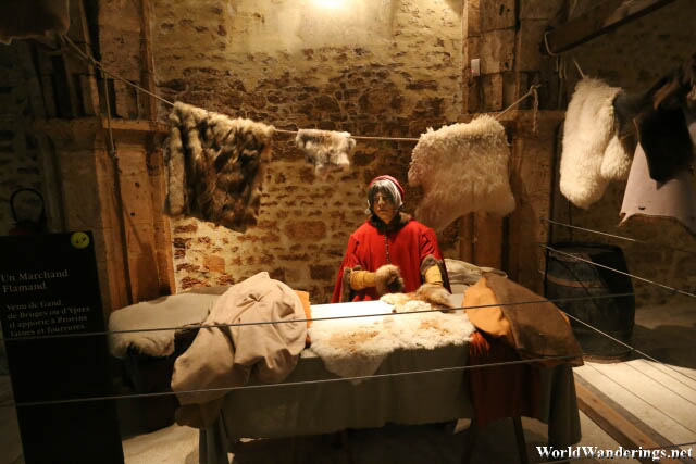 Realistic Exhibits at the Tithe Barn in the Medieval Town of Provins