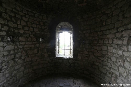 Small Windows in the Caesar's Tower in the Medieval Town of Provins
