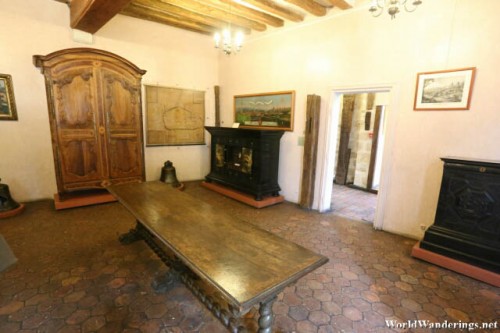 Furniture Exhibits at the Romanesque House in the Medieval Town of Provins