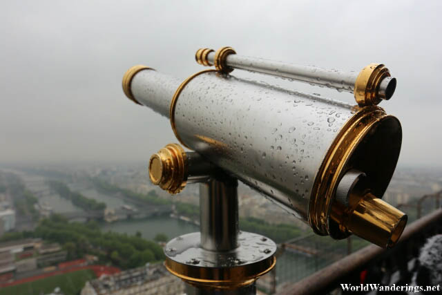 Beautiful Viewing Telescope at the Eiffel Tower
