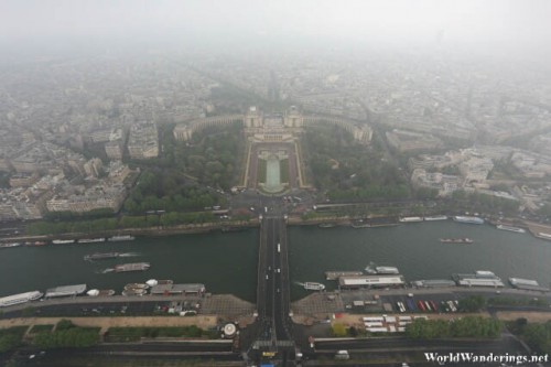 View of the River Seine from the Eiffel Tower