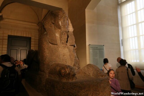 A Sphinx at the Louvre Museum