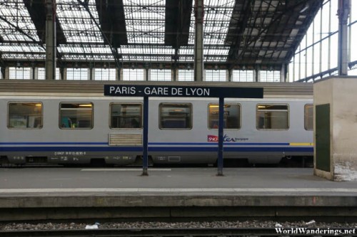 Leaving the Gare de Lyon Railway Station