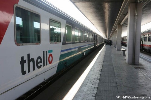 Thello Train at the Venezia Santa Lucia Railway Station
