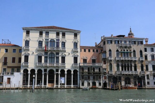Buildings Along the Grand Canal in Venice