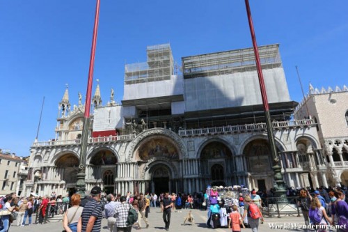 Construction Ongoing at the Saint Mark's Basilica in Venice