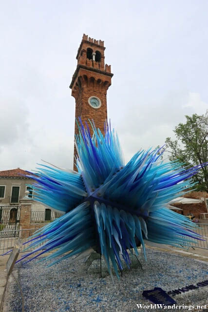 Sculpture by Dale Chihuly in Murano Island