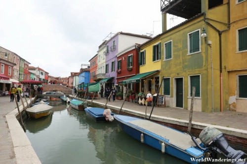 Walking Along the Canals of Burano Island