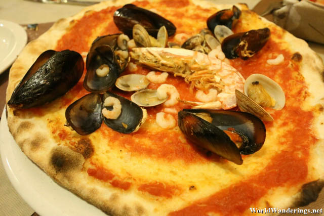 Seafood Pizza in Venice