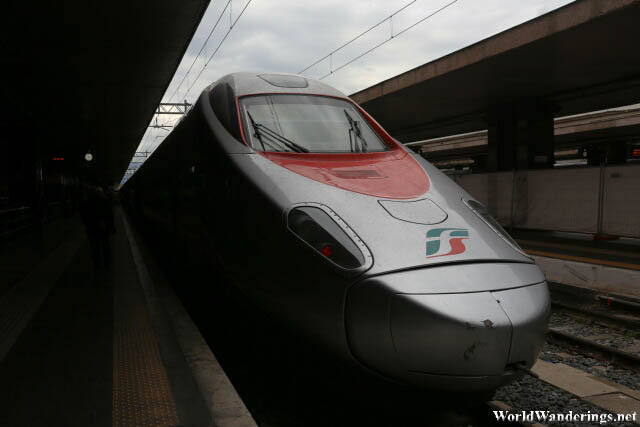 Frecciargento Trenitalia Train from Venice to Rome