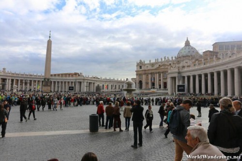 Massive Amount of People at Saint Peter's Square at the Vatican City and They Still Fit