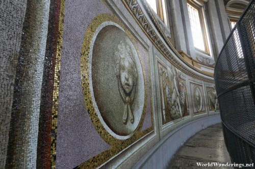 Mosaic on the Walls of the Dome of Saint Peter's Basilica at the Vatican City