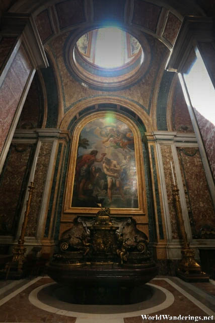 Impressive Art at the Saint Peter's Basilica at the Vatican City