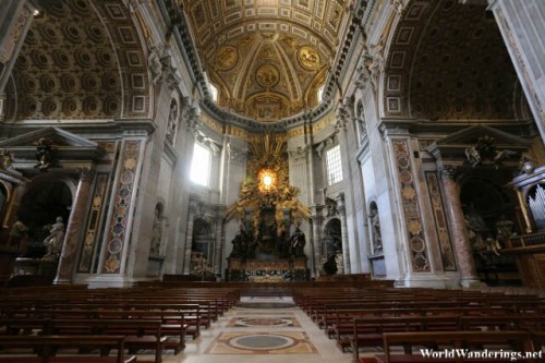 Cathedra Petri in the Saint Peter's Basilica at the Vatican City