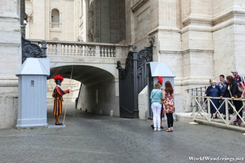 Swiss Guards at the Saint Peter's Basilica