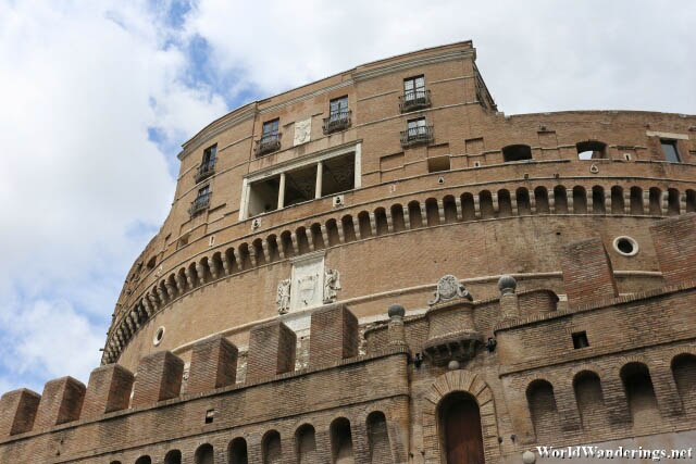 Close Up of the Castel Sant'Angelo in Rome