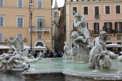 Statue of Neptune at Piazza Navona in Rome