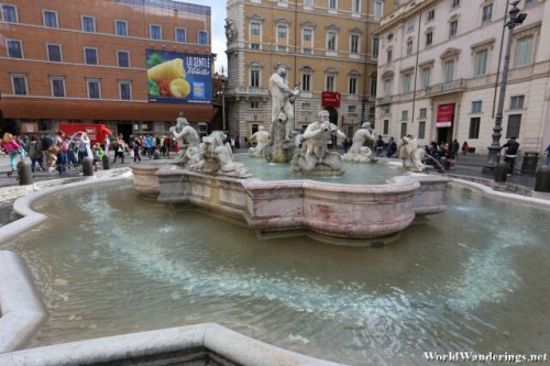 Fontana del Moro at Piazza Navona in Rome