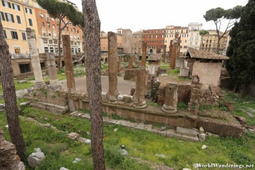 Roman Columns at the Largo di Torre Argentina in Rome