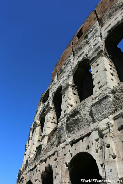 Close Up of the Colosseum in Rome