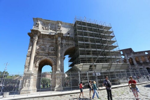 Arch of Constantine Under Renovation