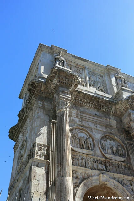 Detail on the Arch of Constantine in Rome