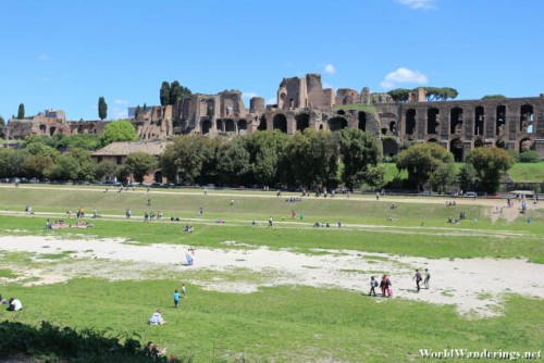Ruins on the Fringe of the Circus Maximus in Rome