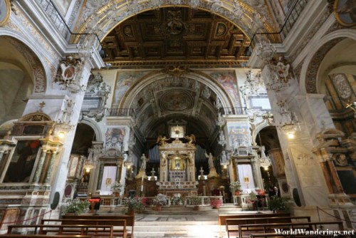 Altar of the Church of Santa Maria in Aracoeli in Rome