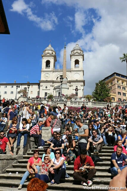 Sight Seeing or People Watching at the Spanish Steps in Rome