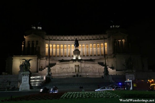 Altare della Patria in Rome at Night