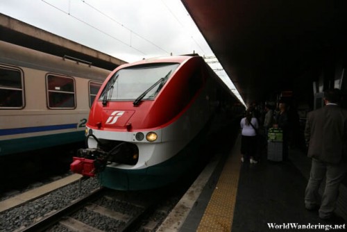 Airport Train at the Roma Termini Station