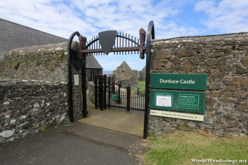 Entrance to Dunluce Castle