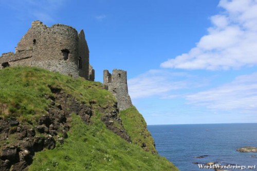 Dunluce Castle's Steep Slopes Provide Great Defense
