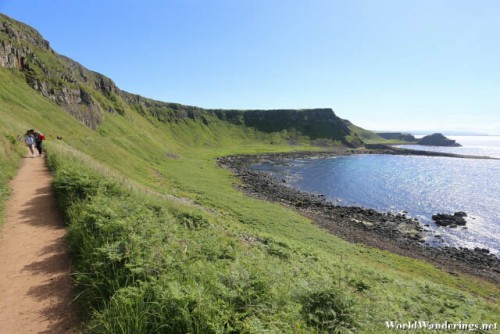 View of the Giant's Causeway at County Antrim