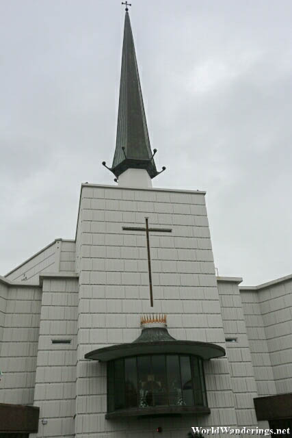 Close Up of the Basilica Shrine of Our Lady of Knock