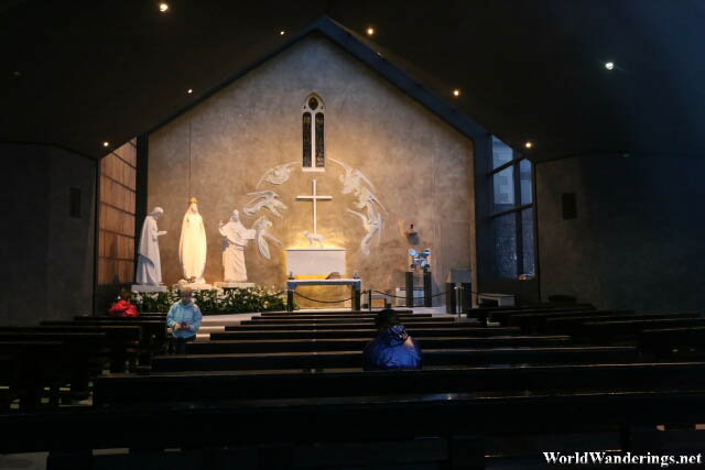 Inside the Apparition Chapel at Knock