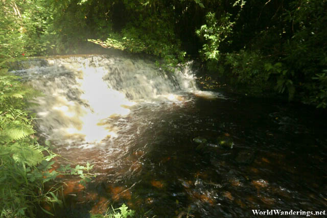 Small Set of Waterfalls at Glencar Waterfalls in County Leitrim