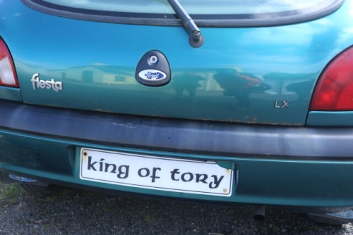 License Plate of the Car of King of Tory
