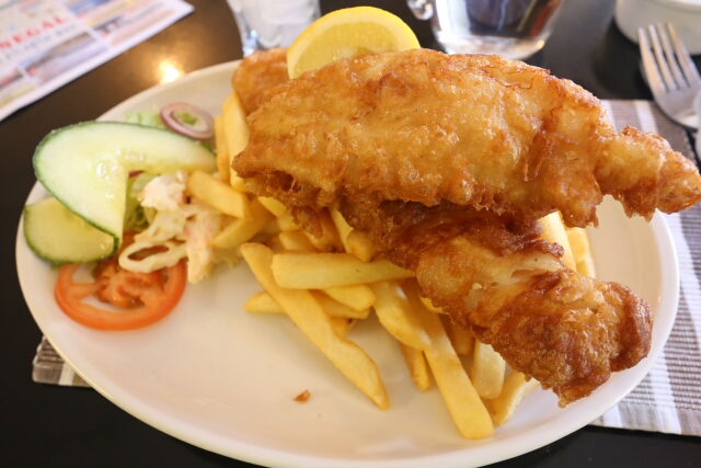 Fish and Chips at An Chistin Restaurant in Dunfanaghy