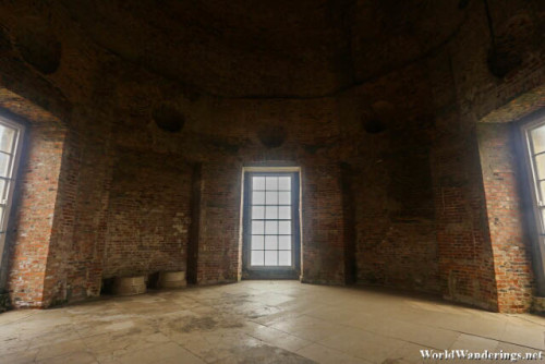 Inside the Mussenden Temple at Downhill Demesne