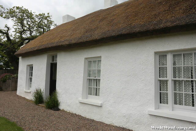Closer Look at the Thatched Roof at Hezlett House